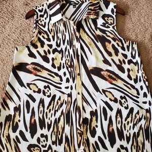 《3/$20》Milano tiger print top